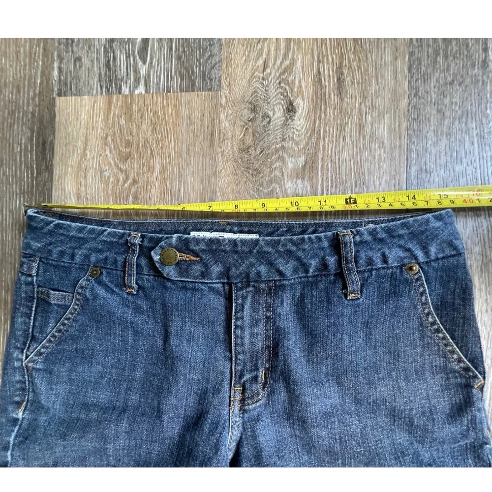 Tommy Hilfiger Denim Shorts Women 8 Blue Raw Hem Frayed Dark Wash Casual